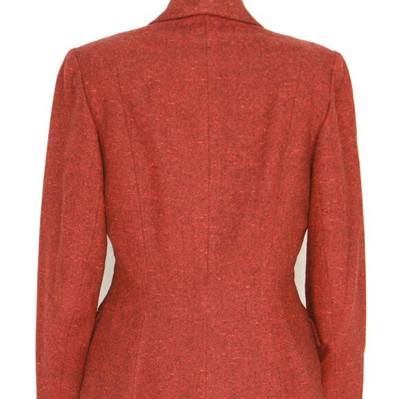 40's dark red tweed Jacket - small/medium - made in Britain - Picture 5 of 5